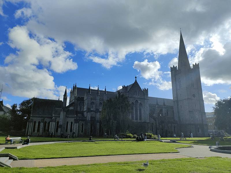 St Patrick's Cathedral, Dublin, seen from the adjoining park
