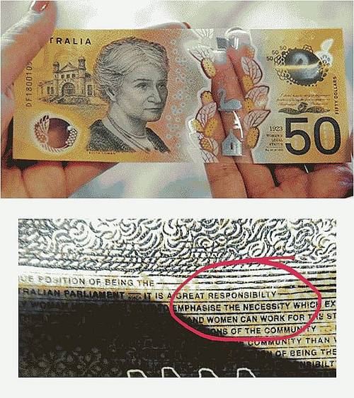 Australia's $50 Note Spelling Blunder