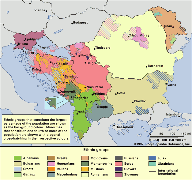 Ethnic Map of the Balkans