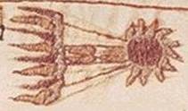 Halley's Comet zoomed in in Bayeux Tapestry
