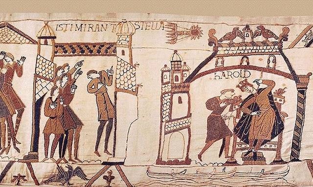 Halley's Comet zoomed out in Bayeux Tapestry