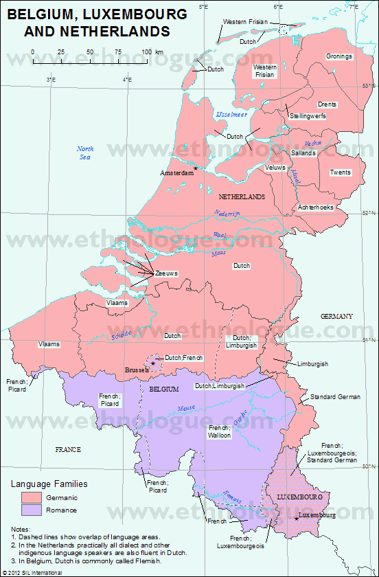 Linguistic Map of Benelux