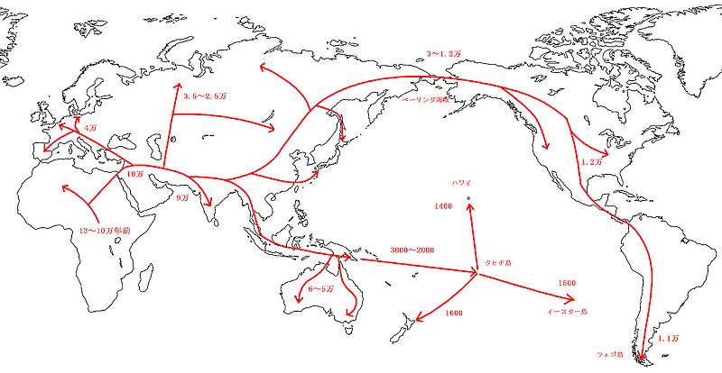 Map of Human Exodus
