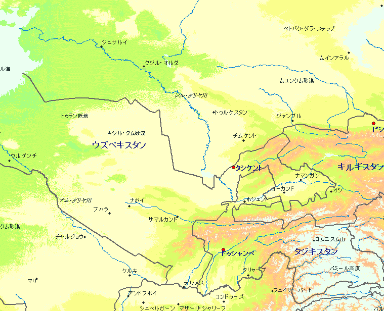 Map of Sogdiana