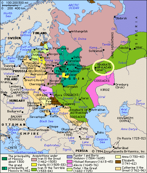 Map of Tatarstan