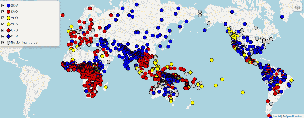 Map of Word Order Typology