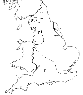Rhotic Areas in England