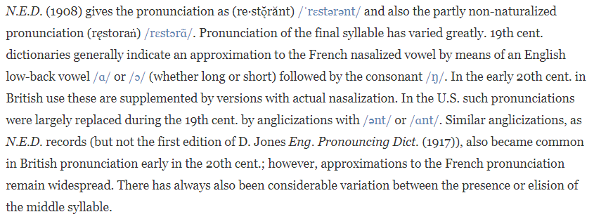 Pronunciation of