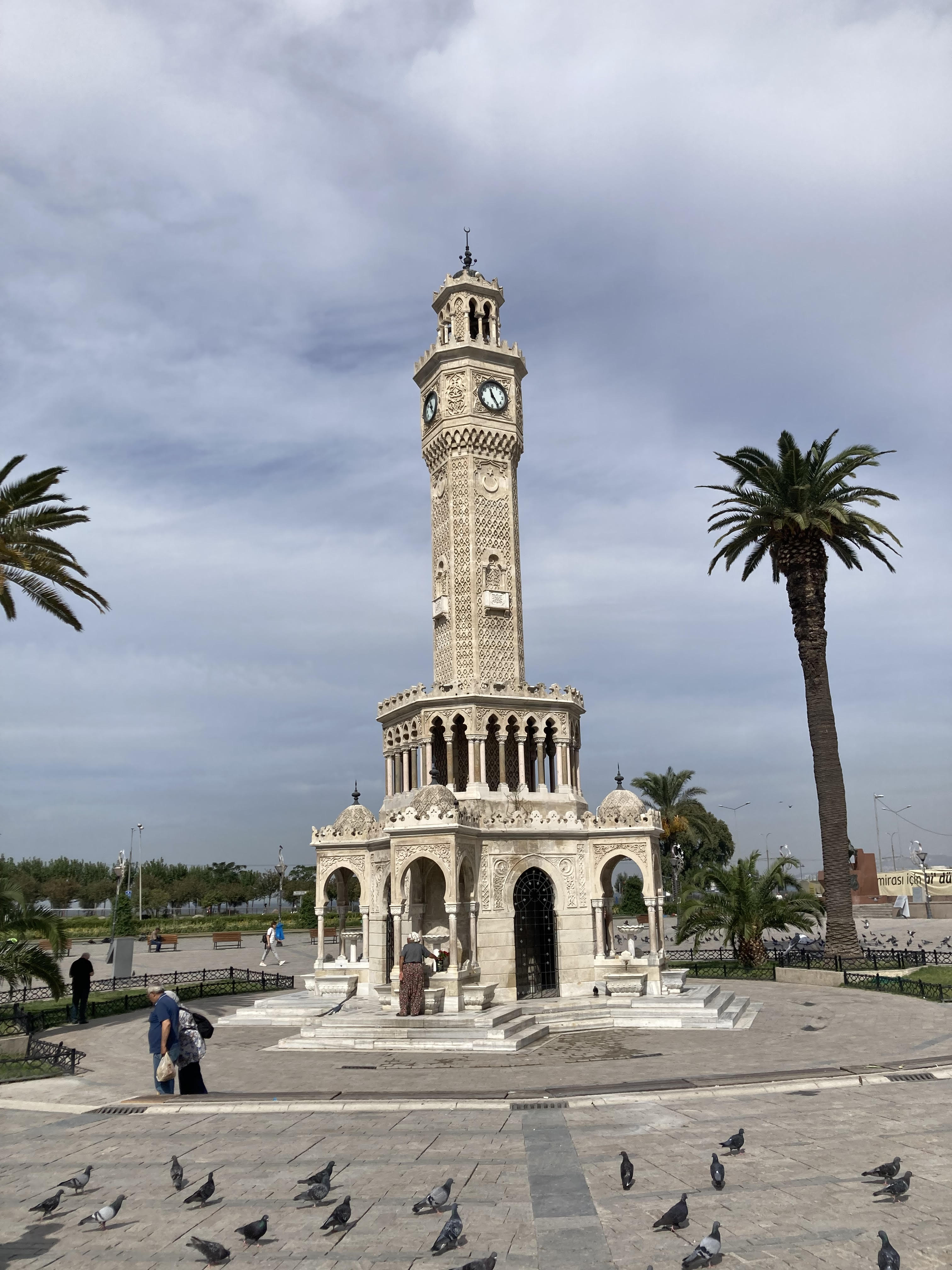 the clock tower in Izmir